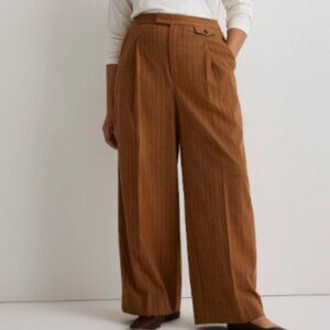 NWOT Madewell The Rosedale High Rise Straight Pant in Pinstripe - Size 4